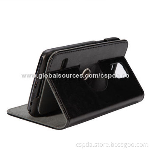 360 Degrees Rotation Back Standing Leather Cases for Samsung Galaxy S5, OEM and ODM Orders Available